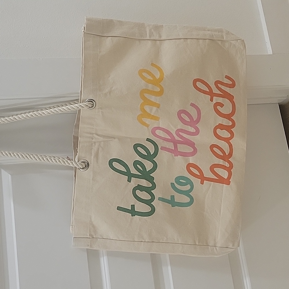 Oversized Cloth Beach Bag.  NWOT